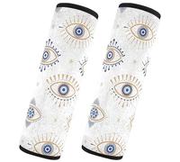 Brpzosi Evil Eye Magic Car Seat Belt Cover Pad for Babies Kids Seatbelt Covers Carseat Shoulder Strap Protectors for Toddler Infant Adults 2 Pack