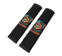 Brpzosi Halloween Pumpkins On Halloween Night Between Graves Car Seat Belt Cover Pad for Adults 2 Pcs CarStrap Shoulder PadSleeves