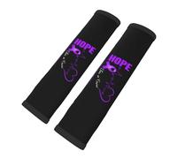 Brpzosi Hope for A Cure Fibromyalgia Awareness Car Seat Belt Cover Pad for Adults 2 Pcs CarStrap Shoulder PadSleeves