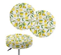 Brpzosi Lemon Round Stool Cushion Slipcover Bar Chair Cover with Elastic Stool Cushion Round Bar Stool Seat Covers for Bar Round Chair for Home Dining Kitchen