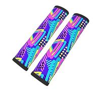 Brpzosi Memphis Style Car Seat Belt Pad CoverSeatbelt Protector Pack of 2 Car Interior Decor