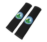 Brpzosi North Dakota State Seal Car Seat Belt Cover Pad for Adults 2 Pcs CarStrap Shoulder PadSleeves