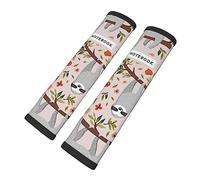 Brpzosi Pink Sloth Car Seat Belt Pad CoverSeatbelt Protector Pack of 2 Car Interior Decor