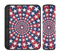 Brpzosi Sunburst Stars Stripes Car Seat Belt Cover Pad for Kids Baby Seatbelt Covers Soft Shoulder Strap Pad Cushion for Toddler Adult Cars 2 Pack