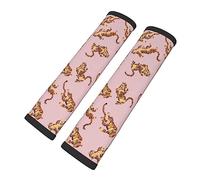 Brpzosi Tiger Seatbelt Covers 2 Pcs Auto Seat Belt Cover Pad Car Seat Cushion Pad Silicone Car Seat Straps Shoulder Pads for Women Men