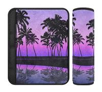 Brpzosi Tropical Seashore Palms Car Seat Belt Cover Pad for Kids Babies Seatbelt Covers Carseat Shoulder Strap Protectors for Cars Toddler Adult 2 Pack