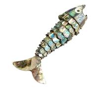 BRRDASJO Abalone Shell Bottle Opener, Vintage Fish-Shaped Bar Tool,Novel Unique Fish Shaped Cap, Fun Kitchen Gadget,for Men & Women Gift(1pcs)