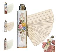 BRRDASJO Antique Enamel Flowers Address Phone Book,Mini Pocket Vintage Floral Directory,Retro Notebook, Unique Gift Idea(A)