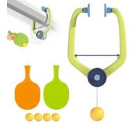 BRRDASJO Door Ping Pong Game Over The Door, Adjustable Doorway Game Ping Pong Trainer Kit,with Racket and Balls,for Kids Portable Door Frame Ping Pong Exerciser.(1)