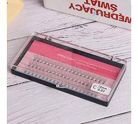 Brrnoo 0.07mm Thickness 60pcs Individual False Eyelashes Cluster Eyelash Extension Tool, & Lifelike, 3D Simulation Imitated Mink, Exquisite Craft & Easy Operation with Specifications, (12mm)