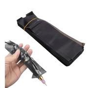 BRRNOO 100 Pcs Tattoo Machine Covers, Water Proof PE Anti Static Disposable Pen Sleeves, with Single Use Design, for Tattoo Artists and Beauty Professionals (Black)