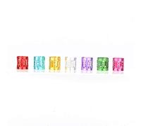 Brrnoo 100Pcs Adjustable Dreadlocks Hair Braid Beads Rings Cuffs Hair Decoration Wig Accessories for Colorful Hair (Multicolor)