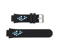 Brrnoo 15mm Kids Smart Watch Band Replacement Rain Proof Ergonomic Design Non Slip Silicone Wrist Strap with Stainless Steel Buckle for Sports Running Yoga Hiking (Blue)