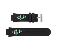 Brrnoo 15mm Kids Smart Watch Band Replacement Rain Proof Ergonomic Design Non Slip Silicone Wrist Strap with Stainless Steel Buckle for Sports Running Yoga Hiking (Green)