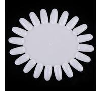 Brrnoo 20 Slot Clear Nail Polish Display Board,Acrylic Color Card for Nail Art,Manicure Practice Board for Gel & Acrylic,Lightweight Plastic Organizer for Salon & Home Color (20 grids of