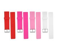 Brrnoo 20mm Rubber Watch Band Strap Replacement, Easy to Install, Wide Range of Use, Wonderful Replacement for Old or Broken Watch, Practical Accessory for Watchmakers, Red, Pink,