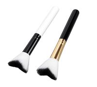 Brrnoo 2pcs Makeup Brush Set Short Handle with Soft V Shaped Dense Makeup Shading Brush Tool for Precise Contouring and Blending