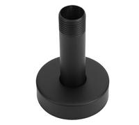 Brrnoo 304 Stainless Steel Shower Arm 3 Inch Ceiling Mounted Straight Pipe 1/2 NPT Thread Shower Bath Pipe Arm Accessory for Standard Showerhead with Expanded Sealing (Black)