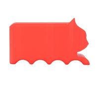 Brrnoo 3D Printed Cardboard Cutter for Cat Scratchers with Ergonomic Cat Shaped Handle for Creating DIY Scratching Boards (Red)