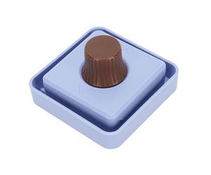Brrnoo 3D Printer Build Plate Cleaner Microfiber Holder with Comfortable Handle for Secure Cloth Grip and Efficient Cleaning (Blue)