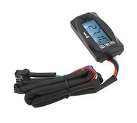 BRRNOO 4 in 1 Motorcycle Voltage and Temperature with Blue Backlight Accurate Oil Temperature Monitoring DC12V Compatible (M20*1.0)