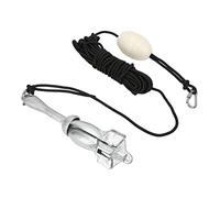 Brrnoo 4 Tine Folding Kit with 25ft Rope Portable 3 5lb for Kayaks Canoes and Small Watercraft and Easy to Store