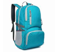 Brrnoo 40L Hiking Backpack, Lightweight Foldable Rucksack with Adjustable Straps, Water Resistant for Travel Cycling Walking Outdoor Activities (Lake Blue)