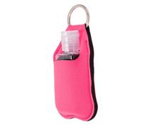 Brrnoo 40pcs Travel Bottle Kit Small Squeeze Bottles with Keychain 30ml Refillable PET Plastic Flip Top Proof for Toiletries (Rose Red)