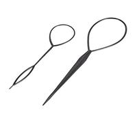 Brrnoo 4PCS 9PCS Fashion Hair Bun Maker Braiding Styling Disk Twist Tools Accessories Kit For Women Wedding Party Long Hair Styling Plastic Sponge Metal Multi Size (No. 1 4PCS)