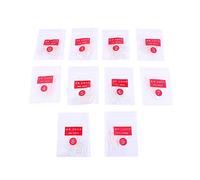 BRRNOO 500Pcs 10 Sizes False Nails, Stiletto Nail Tips for Manicure Salon Decoration, with Ultra Thin Curve Design for Nail Art Gel Acrylic Extension, White Beige Transparent (Transparent)