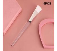 Brrnoo 5Pcs Face Wax Applying Makeup Brush Set, Soft Bristles, Ergonomic Handle, Durable and Sturdy No Stimulation, Comfortable to Use for