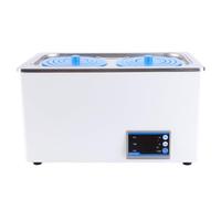 Brrnoo 7L Thermostatic Water Bath, Double Digital Display, Protective Frame, Fast Heat Transfer, 600W for Lab Use Food Heating Biological Experiment (), 2 Openings with Selectable (UK Plug)