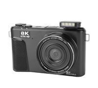 Brrnoo 88M 8K Digital Camera 8x Optical Zoom Auto Focus Hot Shoe Front Rear Lens for Vlogging Photography Pause Time Lapse Slow Motion