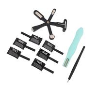 Brrnoo 9 Pcs Nail Magnet Set Powerful Patterned Multifunctional Magnetic Nail Tool Salon Home Use (9 Pcs)