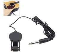 Brrnoo Acoustic Guitar Pickup, Piezo Violin Ukulele Microphone for Folk Guitar, Violin, ABS & Metal Material, Easy Stage Use