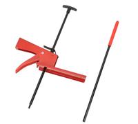 BRRNOO Adjustable Brake Pedal Depressor with Handle Grip Trigger, 28 Inch Shaft for Accelerator Brake Pedal Depressor, Rubberized Foot, Plate Hook for Car Brake Lights Emission Test