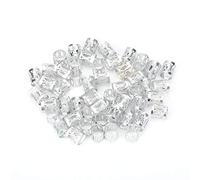 Brrnoo Adjustable Hair Braid Cuff, Easy to Use and Unique Hair Decoration Tool, Pack of 50/100 Beads, Multiple Color Options, Made of Aluminum, Ideal for Braids and Dreadlocks, Fun (Silver 50g)