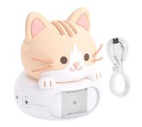 Brrnoo AI Desk Robot Companion Smart Learning Chatbot with Kid Lock Voice Commands for Home Bedside Night Light (Cat)