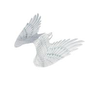Brrnoo Angel Wings, Bird Costume Children Boy Girl Halloween Party Cosplay Costume Non Woven Fabric Festive Party Feathers Angel Wings for Child Decorative (White children's angel wings DS18002A)