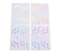Brrnoo Anime Temporary Stickers Movie Cosplay Decals 4 Sheets Sweatproof Long Lasting 3-7 Days No Fade Easy Apply for Halloween Cosplay Music Festival (WS LS 053)