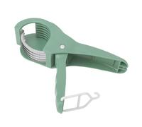 BRRNOO Banana Cutter Stainless Steel Fruit and Vegetable Salad Peeler Cutter Kitchen Tools for Uniform Slicing Bananas Hot Dogs Cucumbers Fruits Ergonomic Handle with Hook Hole ABS (Green)