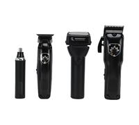Brrnoo Beard Trimmer Foil Clipper Nose Trimmer Kit for Men Barber Grooming, Portable Electric Hair Clippers Set (Black)