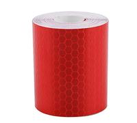 Brrnoo Bikes Frame Tape, Sticker For Bikess Tape Reflective Stickers Bikes Stickers Reflective Tape Trailers Safety Adhesive (Red)