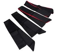 BRRNOO Blindfold, Eye Covers for Sleeping Blindfolds for Party Games Silk Cloth Eye Cover 4Pcs Sleeping Eyeshade Blindfold Tie for Travel, Nap, Meditation 59.1x2.6in