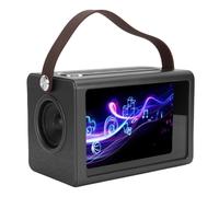 Brrnoo Bluetooth 5.4 WiFi Karaoke Machine with 2 Wireless Mics 8 Inch Lyrics Display DSP Sound for Home Parties and Outdoor Gatherings