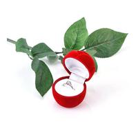 Brrnoo Box, Wedding Boxes For Ceremony Holder with a Soft Material Approx. 27cm / 10.63in For Marriage Proposals