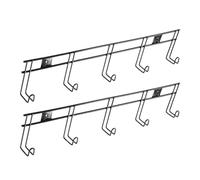 Brrnoo Bridle Rack Horse Bridle Holder Tack Rack 2 Packs 5 Hooks Wall Mounted Heavy Duty Iron Rustproof for Barn Stable Mudroom Entryway