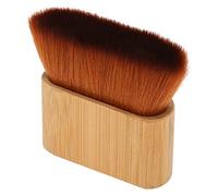Brrnoo Broken Hair Brush Hair Salon Neck Brush Barber Neck Duster Duster Soft Solid Wood Handle Comfortable Grip with Thick Nylon for Home Salon