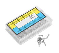 Brrnoo Casing Clamp and Screw Set, Screw Stainless Steel Watch Back Cover Watch Screws Back Case Cover Screws Repairing Accessory NO.4045