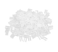 Brrnoo Clear Rimless Glasses Fixing Accessories, Compression Sleeve Universal Fit for Securely Fixing Lenses with Two Holes, Easy Installation Tools, 200 Pcs